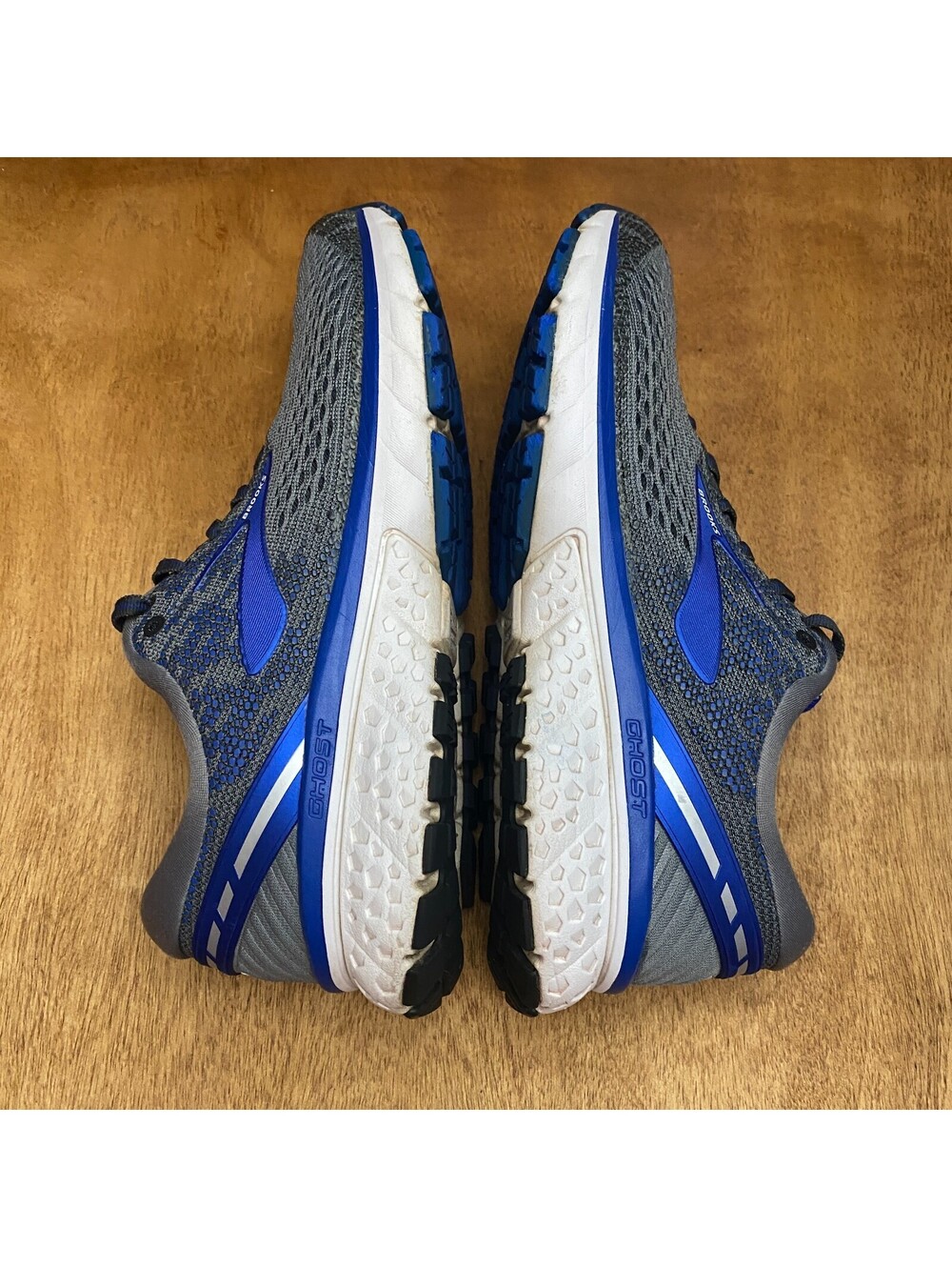 Brooks Ghost 11 Shoes Mens Sz 8 Gray Blue Athletic Running Sneakers 1102881D006 - Picture 5 of 15
